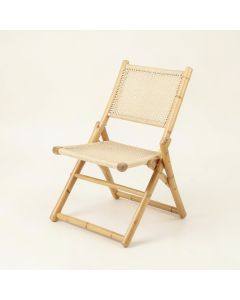 Briar Canyon Folding Outdoor Chair - Ivory (synthetic illustration; no displayed measurements)