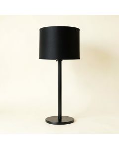 Glen Bridge Floor Lamp With A Plain Fabric Shade - Black (synthetic illustration; no displayed measurements)