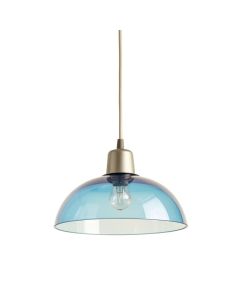 Willow Brook Pendant Light Suspended From One Plain Cable - Blue (synthetic illustration; no displayed measurements)