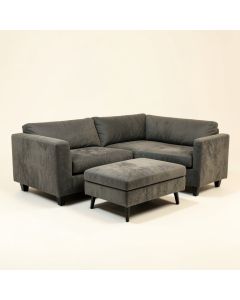 Stanger 115 '' Wide Microfiber/Microsuede Reversible Modular Sofa & Chaise With Ottoman (synthetic illustration; no displayed measurements)