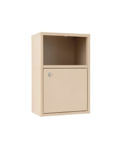 Linden Branch Wall-Mounted Entry Cabinet - Beige (synthetic illustration; no displayed measurements)