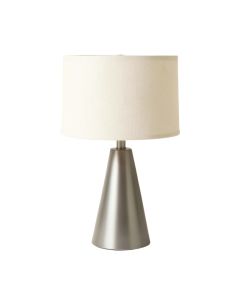 Dawn Brook Table Lamp With A Plain Fabric Shade - Gray