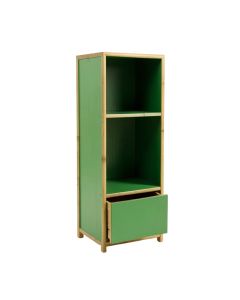 Willow Canyon Narrow Cubby Tower - Green (synthetic illustration; no displayed measurements)