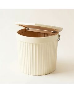 Juniper Branch Closed Garden Compost Bin - Cream (synthetic illustration; no displayed measurements)
