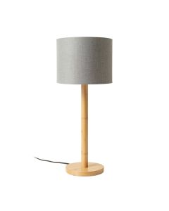 Laurel Bend Floor Lamp With A Plain Fabric Shade - Gray (synthetic illustration; no displayed measurements)