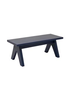 Summit Bend Indoor Bench - Navy (synthetic illustration; no displayed measurements)