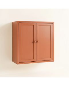 Laurel Canyon Wall-Mounted Entry Cabinet - Terracotta (synthetic illustration; no displayed measurements)