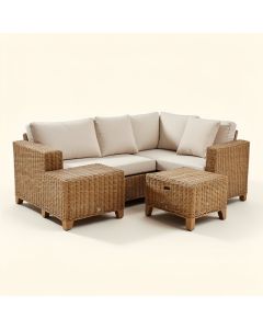 Armando 4 Piece Rattan Sofa Seating Group With Cushions (synthetic illustration; no displayed measurements)