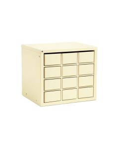 Aspen Crest Small-Parts Storage Drawer Cabinet - Ivory (synthetic illustration; no displayed measurements)