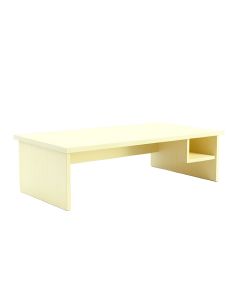 Elm Branch Desktop Monitor Riser - Ivory (synthetic illustration; no displayed measurements)