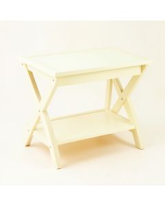 Ridge Crest Side Table - Ivory (synthetic illustration; no displayed measurements)