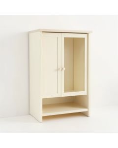 Linden Branch Wall-Mounted Laundry Cabinet - Cream (synthetic illustration; no displayed measurements)