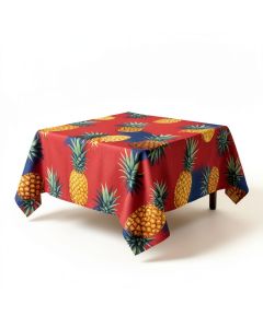 Pineapple Lively Tropical Pineapple Palm Trees Island Themed Silhouettes Tabletop (synthetic illustration; no displayed measurements)