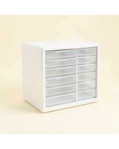 Ash Arc Small-Parts Storage Drawer Cabinet (synthetic illustration; no displayed measurements)