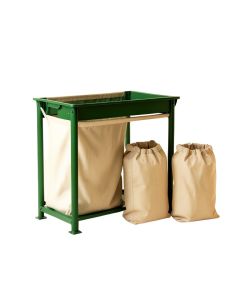 Holly Brook Laundry Sorting Station With Plain Removable Bags - Green (synthetic illustration; no displayed measurements)