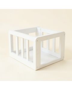 Flint Brook Empty Furniture-Style Pet Crate - White (synthetic illustration; no displayed measurements)