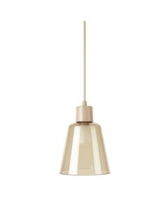Harbor Crest Pendant Light Suspended From One Plain Cable - Beige (synthetic illustration; no displayed measurements)