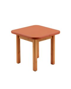 Reed Crossing Compact Balcony Table - Terracotta (synthetic illustration; no displayed measurements)