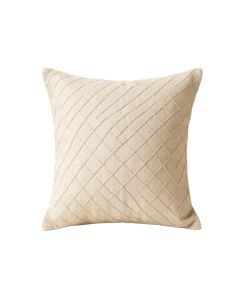 Maple Branch Filled Accent Pillow - Beige