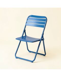 Laurel Bluff Folding Outdoor Chair - Blue (synthetic illustration; no displayed measurements)