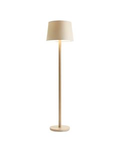Cliff Crest Floor Lamp With A Plain Fabric Shade - Beige (synthetic illustration; no displayed measurements)