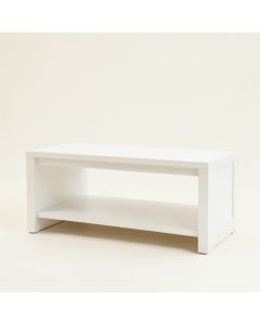 Flint Edge Coffee Table - White (synthetic illustration; no displayed measurements)