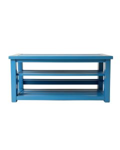 Dawn Bridge Shoe Storage Bench - Blue (synthetic illustration; no displayed measurements)