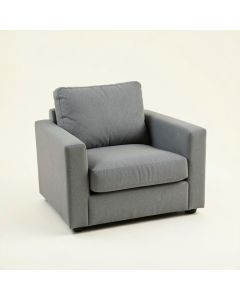 Vale Crest Upholstered Armchair - Gray (synthetic illustration; no displayed measurements)