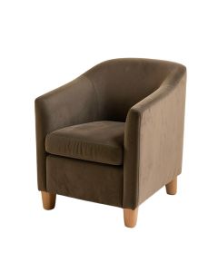 Leominster 28 '' Wide Polyester Swivel Barrel Chair (synthetic illustration; no displayed measurements)