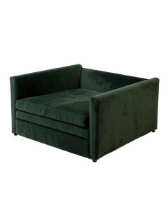 Rushmore 84 '' Velvet Recessed Arm Sleeper