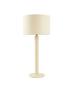 Stone Bridge Floor Lamp With A Plain Fabric Shade - Cream (synthetic illustration; no displayed measurements)
