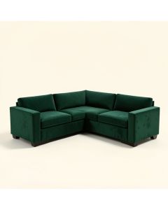 Kendricks 80 '' Wide Velvet Symmetrical Modular Corner Sectional (synthetic illustration; no displayed measurements)