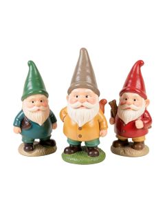 Fairy Tale Miniature Gnome 6 Piece Statue Set