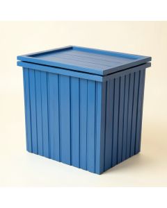 Bay Brook Closed Garden Compost Bin - Blue (synthetic illustration; no displayed measurements)