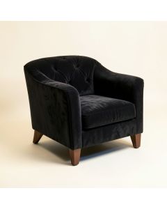 Lark 41.5 '' Wide Tufted Velvet Armchair (synthetic illustration; no displayed measurements)