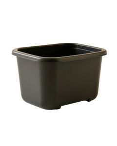 Spruce Arc Empty Railing Planter With Integral Brackets - Black (synthetic illustration; no displayed measurements)