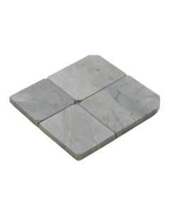 Courtyard 11.8 '' X 11.8 '' Stone Interlocking Deck Tiles In Gray