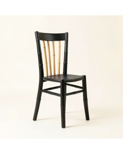 Reed Crest Dining Chair - Black (synthetic illustration; no displayed measurements)