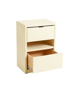 Pine Crest Freestanding Pull-Out Hamper Cabinet - Cream