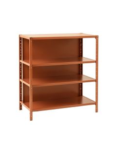 Clay Crest Empty Seed-Starting Shelving Unit Without Lights - Terracotta