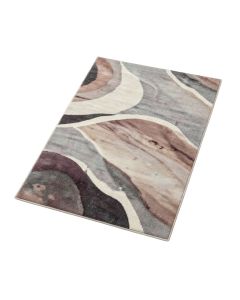 Zabala Abstract Plum/Gray Area Rug