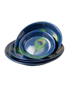 Jevale 8 '' Salad Plate Set Peacock Set