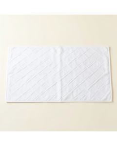 Dune Falls Bath Mat - White (synthetic illustration; no displayed measurements)
