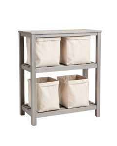 Lake Bluff Laundry Sorting Station With Plain Removable Bags - Gray (synthetic illustration; no displayed measurements)