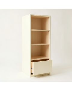 Vale Canyon Narrow Cubby Tower - Cream (synthetic illustration; no displayed measurements)