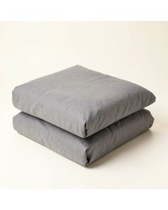 Gray Cotton Duvet Cover (synthetic illustration; no displayed measurements)