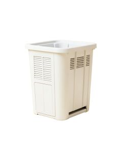 Pine Crest Closed Garden Compost Bin - White