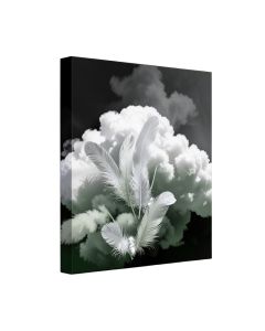 Plumes De Nuage ( Cloud Of Feathers ) Graphic Art On Wrapped Canvas