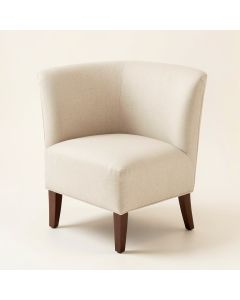 Old Town Linen Upholstered Queen Anne Back Side Chair In Barrister (synthetic illustration; no displayed measurements)
