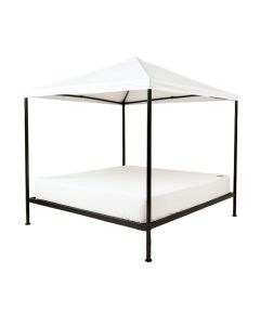 Baker Metal Canopy Bed (synthetic illustration; no displayed measurements)